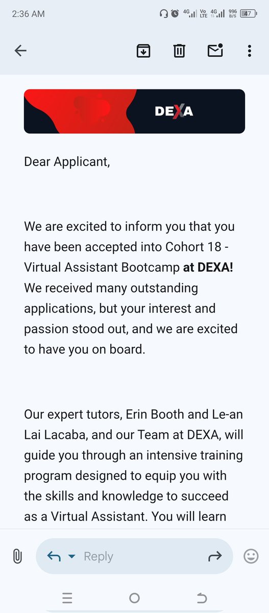 Doubledestiny2's tweet photo. I would like to sincerely appreciate @Learnwithdexa for granting me the opportunity to undergo an internship in Virtual Assistance, commencing on 21st January. This internship marks an important step in my professional development.
You can join the Dx👇
https://t.co/qyHQOTC53q https://t.co/THH5kwvXGO
