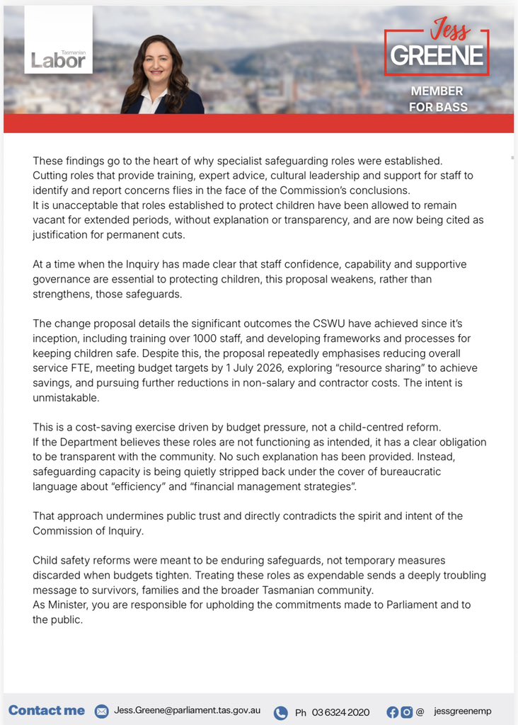 Jess Greene MP tweet media