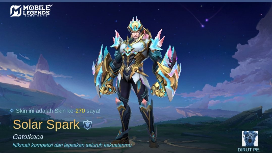 amrantt_'s tweet photo. Saya baru saja mendapatkan Skin baru Solar Spark di Mobile Legends: Bang Bang! Ayo kita berhadapan melawan Player MOBA terbaik dunia bersama-sama! 
https://t.co/ASRIzvSQIi https://t.co/ojyAEo8Bfw