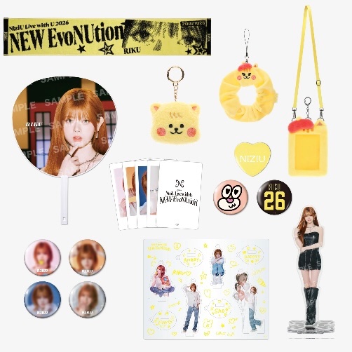 りくちゃんグッズ一覧🫶🏻💛 #NiziU #RIKU #NiziU_tour #NEW_EvoNUtion