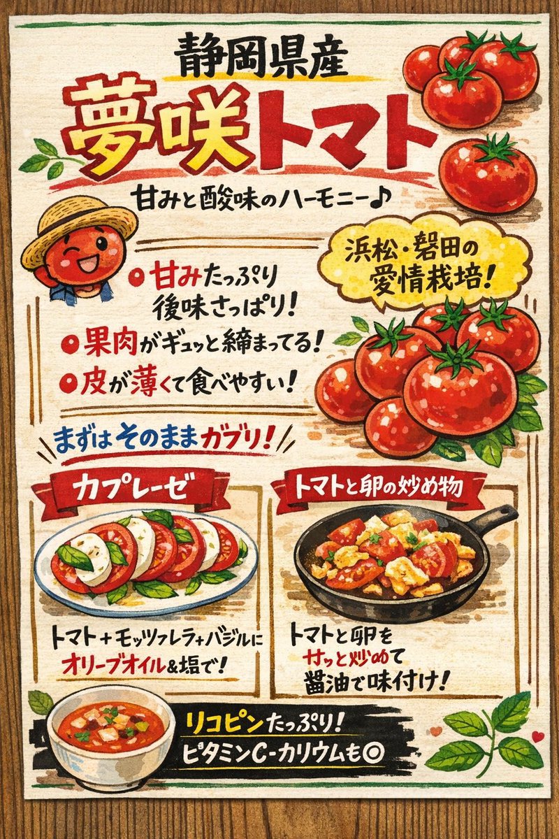 トマト様確認用 さすが 静岡県産 夢咲トマト🍅🍅🍅 放射線状模様が 素晴らしい‼️