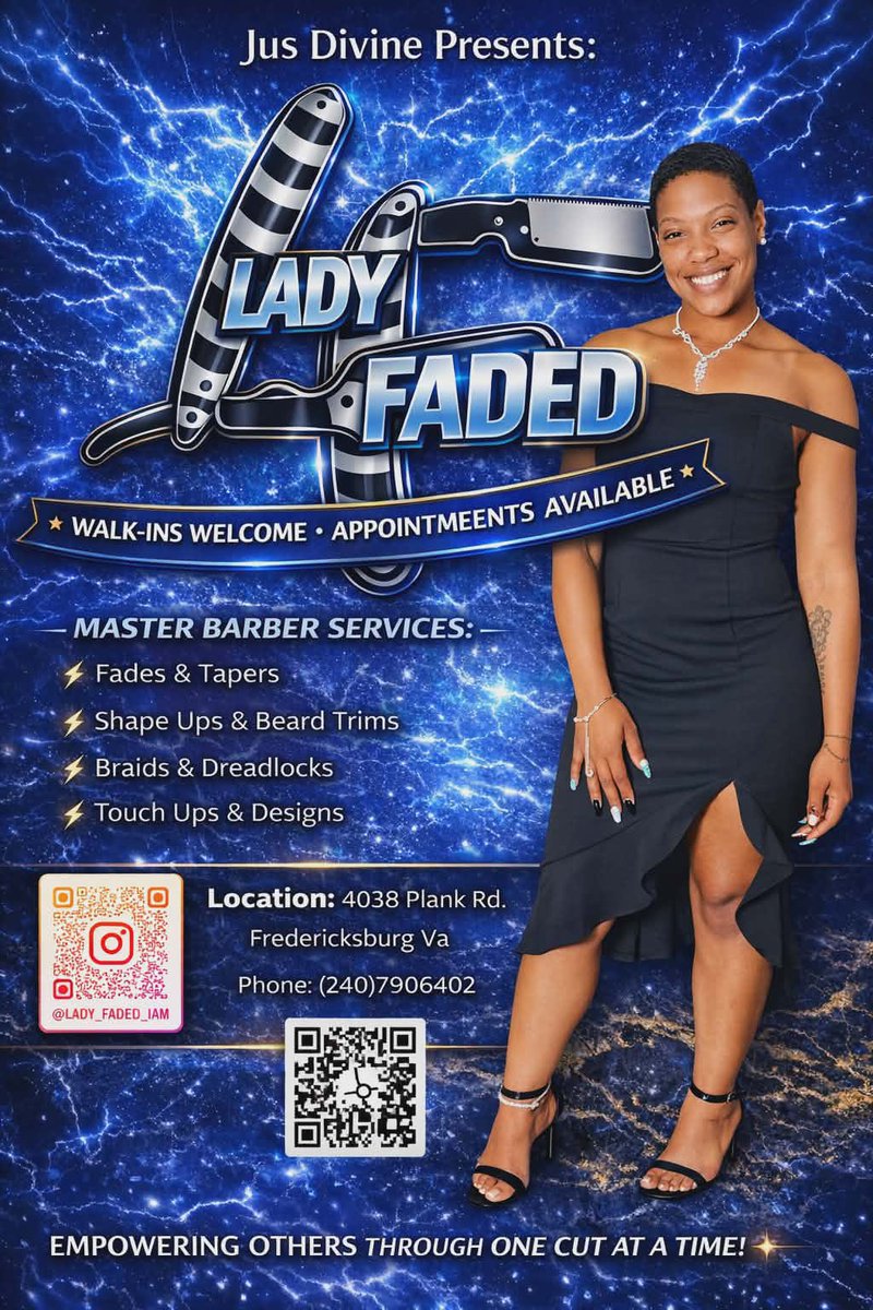LadyfadedL39921's tweet image. #masterbarber #femaleownedbarbersop #dmv #va #dmvbarber  #barber #comingdlsoon #female #BusinessOwner  #BusinessGrowth  #LadyFaded