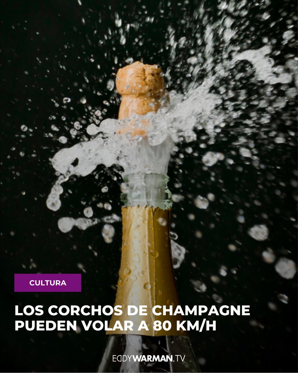 Dentro de una botella de champagne hay tanta presión que el corcho puede salir disparado a 80 km/h 
Física, gas, burbujas y años de fermentación… concentrados en un segundo.

Celebrar también es entender lo que estás a punto de descorchar 

eddywarman.tv/el-corcho-de-c…

#eddywarman