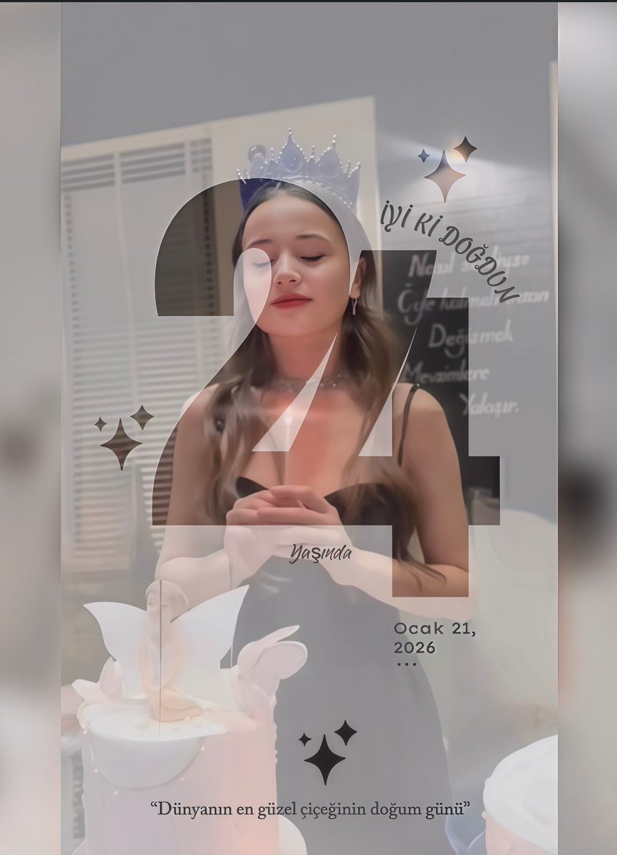 Doğum günün kutlu olsun dünya güzeli 🌸
Kalbin gibi yaşın da hep güzel olsun.
Yeni yaşın sana huzur, mutluluk ve başarı getirsin.
Tüm hayallerin gerçekleşsin, başarıların daim olsun prensesim.
İyi ki doğdun 🎉✨

#YağmurYüksel <a href="/yagmur_yuksel_/">Yağmur Yüksel</a>