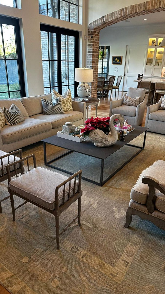 This rug comes first — WARM BEIGE with hints of SOFT OLIVE and FADED CHARCOAL underfoot. Easy, balanced, and quietly elegant. It lets the room breathe while holding everything together. #TurkishRugCo #OrientalRugs #DesignerRugs #HandKnottedRugs #OneOfAKindRugs #TurkishRugs