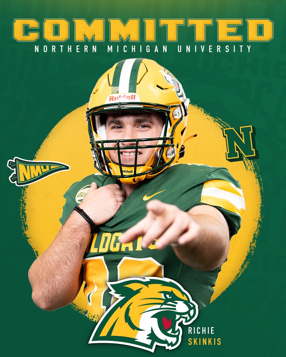 RichieRich255's tweet photo. After a Great visit and conversation w/ Coach Janus. I have accepted a scholarship offer to pursue a degree and play football @NMU_Football 🟢🟡🔥🔥 @FootballNaz https://t.co/N1DUlB7Oet
