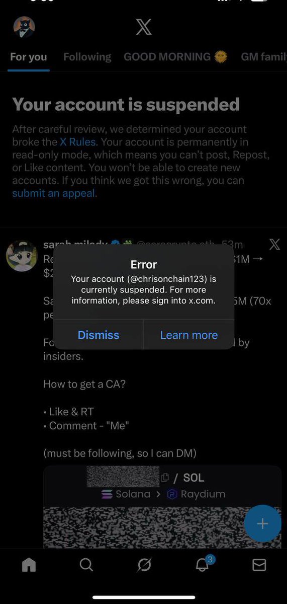 jsdesaviour's tweet image. 3 X accounts, All banned.
Each one was close to 2k followers.

Till now, I honestly don’t know what I did wrong. It hurts but it won’t stop me.

I’ve started again from scratch because quitting isn’t in my DNA.
If they take the account, they can’t take the grind. I’ll build again