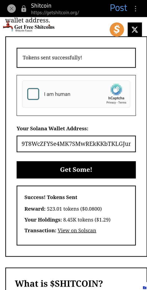 Its work. I get my reward. <a href="/getshitcoin/">Shitcoin</a> $Shitcon #Shitcoin $STC
