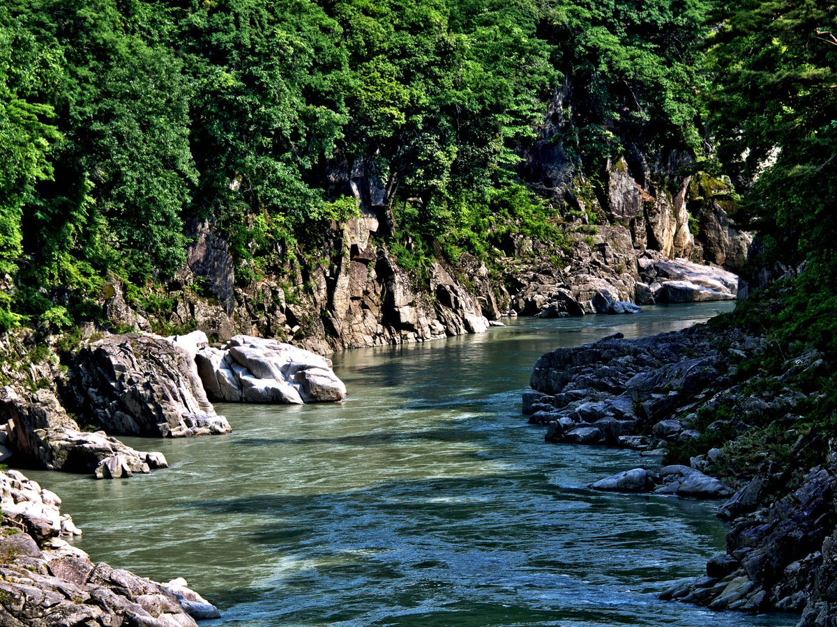 駒ヶ岳と天竜川 駒ヶ岳と天竜川 7月27日に今年初の九頭竜川へ。 前