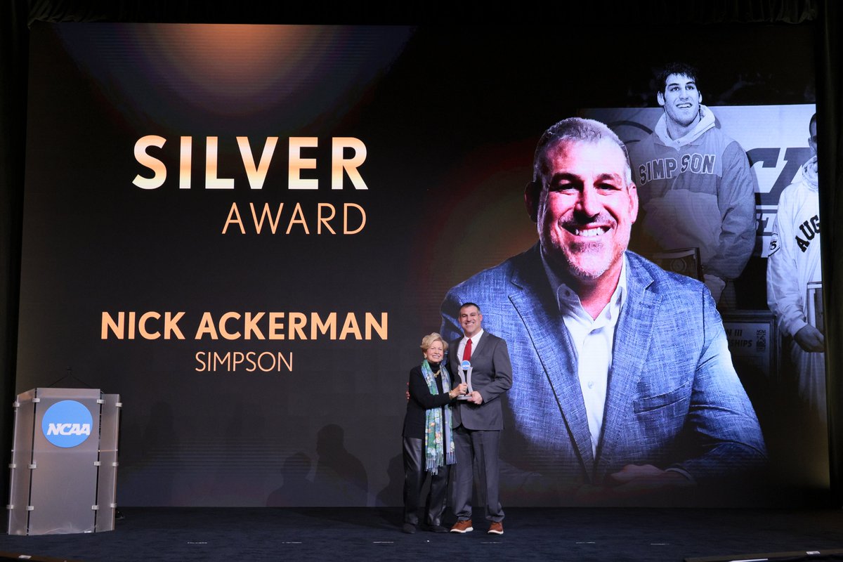 StormSports's tweet photo. A story that still inspires, 25 years later 

Nick Ackerman ’01 was honored last week at the @NCAA Convention as a 2026 Silver Anniversary Award recipient, recognizing 25 years of leadership, service, and impact since his historic national championship. Congrats, Nick! 

Read more → https://t.co/ljIZCAGRqM
Listen to his story → https://t.co/7hk3Wzq7Rd