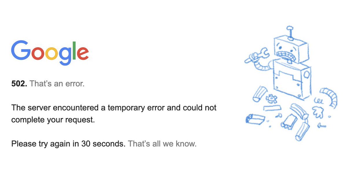 MurphyCoder's tweet photo. @GooglePeru todo los servicios caídos. https://t.co/eT7jde8YCF