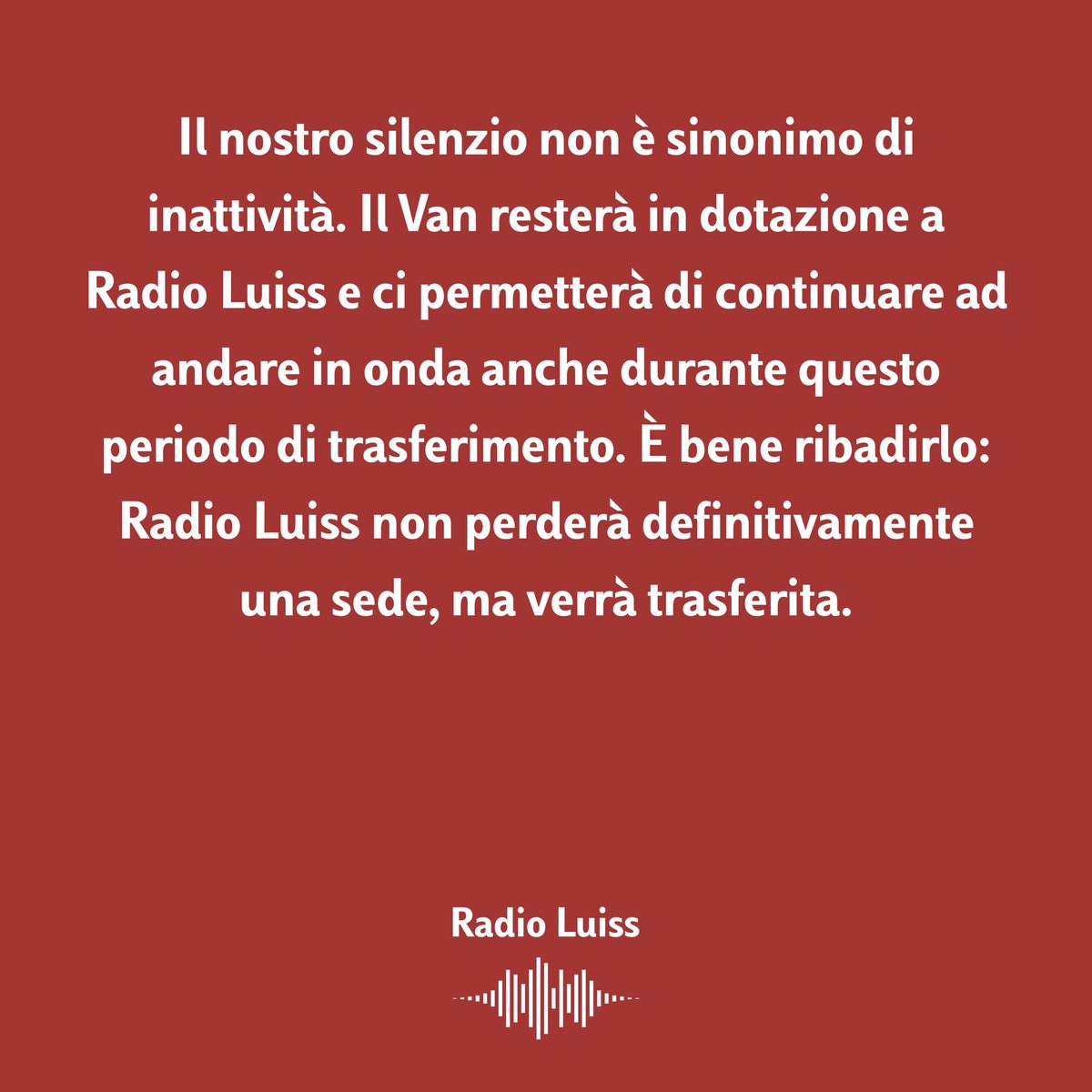 Radio Luiss tweet media