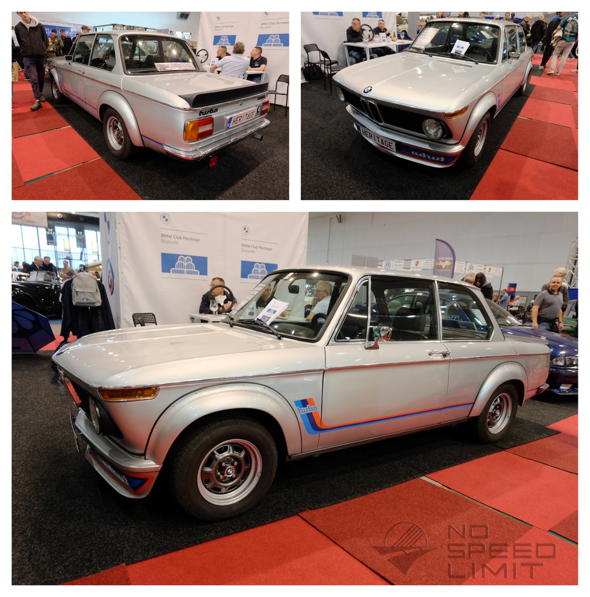 NoSpeedLimit_it's tweet photo. #interclassicsbrussels 2025
Flared arches. Turbo boost. Pure ‘70s attitude.
BMW 2002 Turbo — no filters, just boost. ⚙️

#BMWMotorsport #2002Turbo #ClassicCars #RetroPerformance

For more: https://t.co/r6e2MKKVTn https://t.co/9WJuCq0lpX