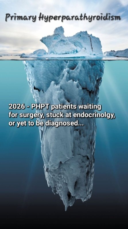 SpSallie's tweet photo. 14 years ago, I wrote to six #parathyroid surgeons and @BAETS_UK that the number of patients diagnosed with primary #hyperparathyroidism was the tip of the iceberg. In 2026, are there any UK parathyroid surgeons who think I was mistaken? The NHS bursting at its seams with #PHPT https://t.co/8abCXQx9zk