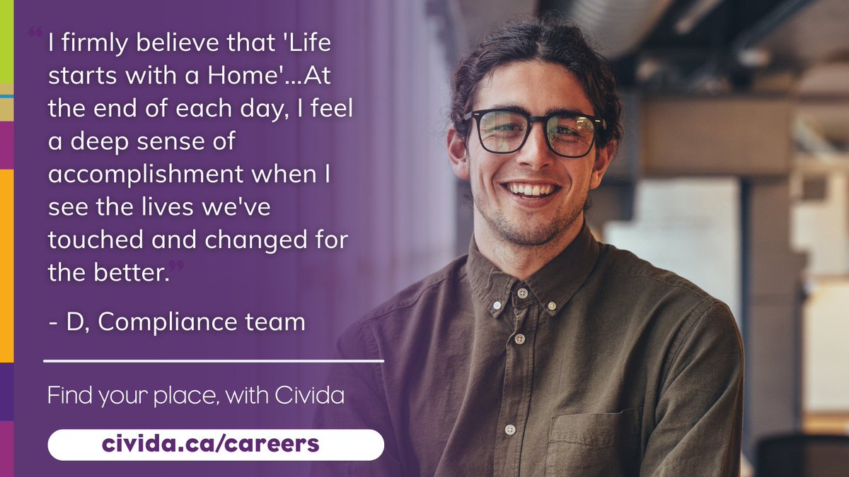 At Civida, every role shapes someone’s housing journey, from project planning to tenant support. Our teams see the impact of their work every day.

Find your next meaningful role: civida.ca/careers
#YEGCareers #MeaningfulWork #EdmontonJobs