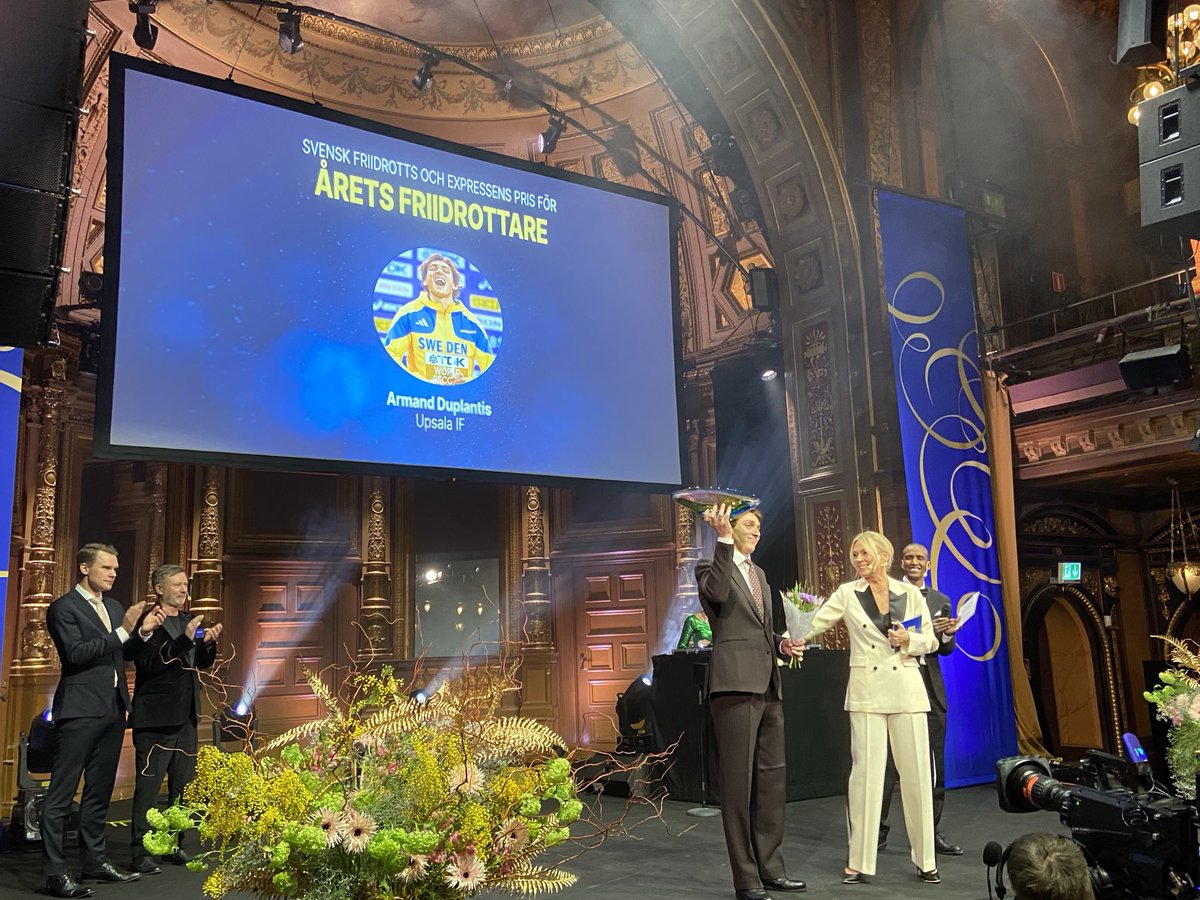 ⁦<a href="/mondohoss600/">Mondo Duplantis</a>⁩ Athlete of the year 2025 in the world, Europe and tonight at ⁦<a href="/SvenskFriidrott/">Svensk Friidrott</a>⁩ Annual gala also in Sweden.