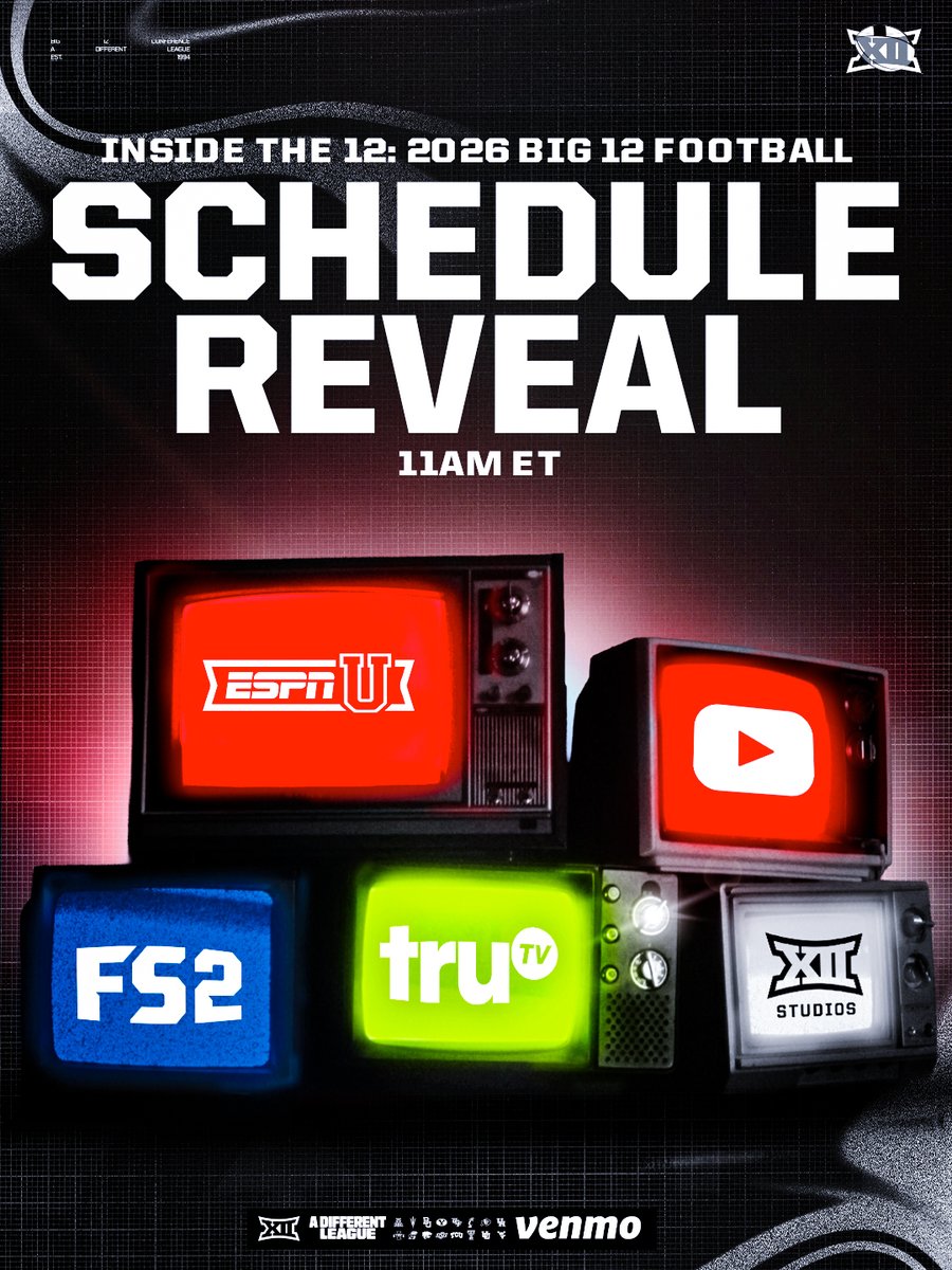 we've got schedules for y'all tomorrow🗓️🏈