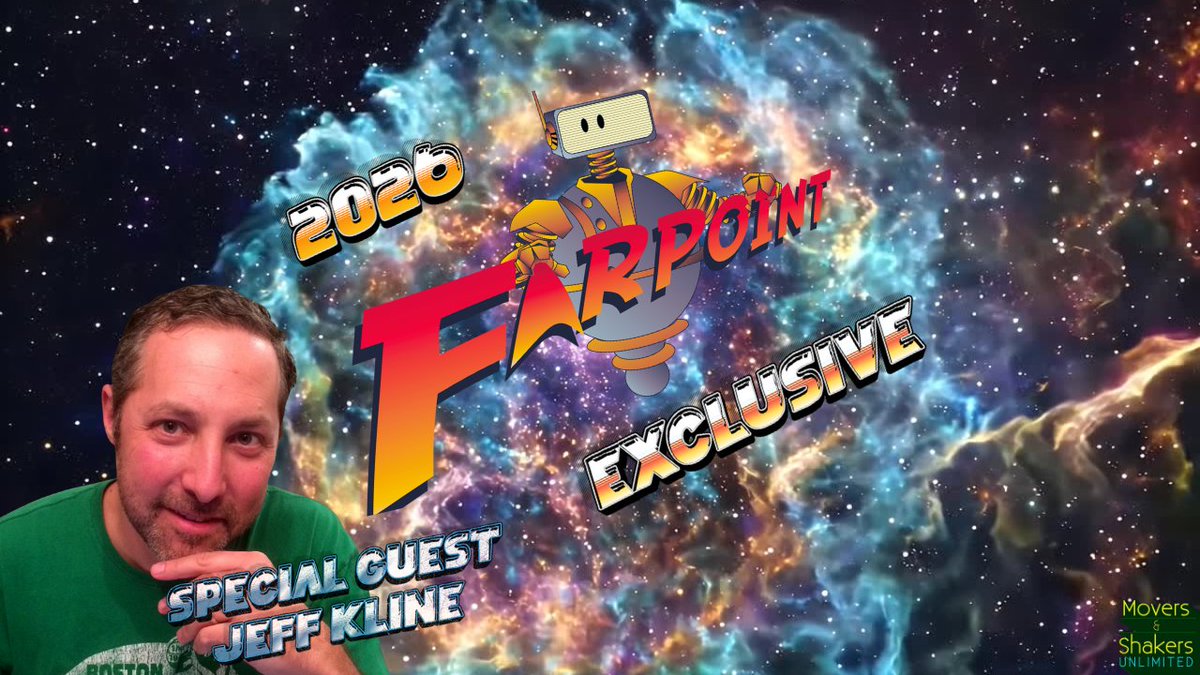 RT On Thursday, join us #LIVE 🎧🎙 as <a href="/FarpointCon/">Farpoint Convention / Farpoint Foundation</a>  guest, Jeff Kline, stops by to discuss his fascinating career from animated series EP to comic publisher  
youtube.com/live/gsN_PnBO9…

The show commences at 11:30am EST/8:30am PST 👀

#FarpointCon #FarpointCon2026
