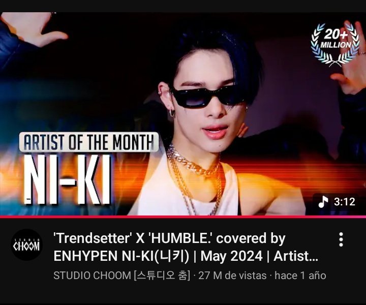 crazyoverni_ki's tweet image. PLEASE 🙏🏻 ‼️if you're streaming on youtube, consider using as fillers
📍 jay's cover (almost 25M)
📍jake's cover (almost 10M)
📍ni-ki's AOTM (3M away from 30M)
📍sunghoon's collab 'watch it feel it' to reach 200K‼️