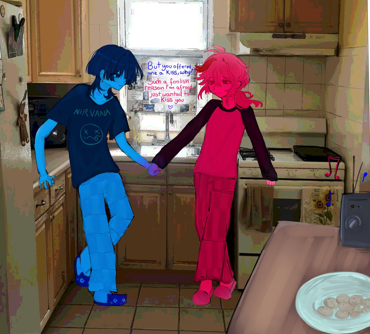 #kazuscara  🩷💙 what love looks like 
#KAZUHA #scaramouche #tvgirl