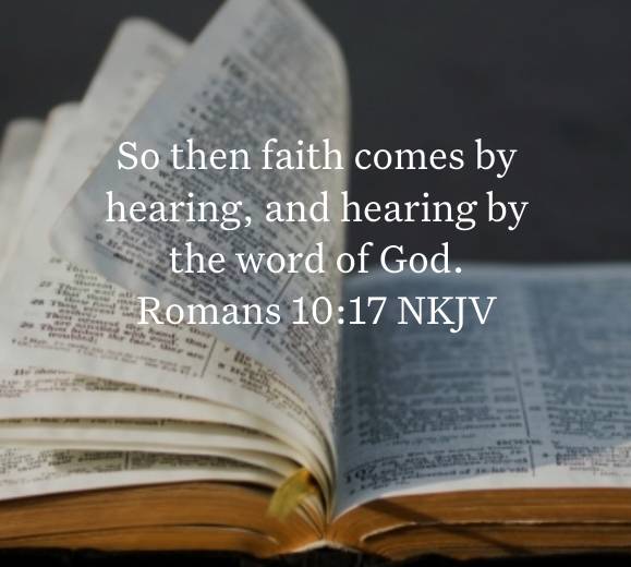 TonyMSarge's tweet image. Romans 10:17 NKJV
[17] So then faith comes by hearing, and hearing by the word of God.

bible.com/bible/114/rom.…
