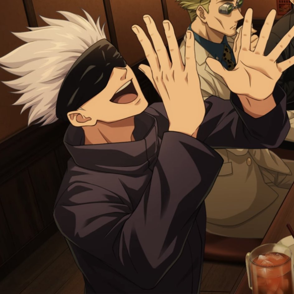 dailysatoshoko's tweet image. shoko – “some customers bring their children to this izakaya, that's why they serve soft drinks and desserts. so it's easy for gojo to come here, too.”
gojo – “do you treat me like a kid?”
shoko – “you are like a tall kid, aren't you?”

— asakusabashi elegy, second light novel