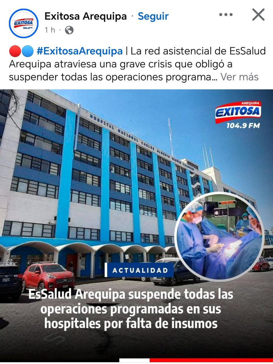 Dr. Jeri, tiene que tomar acciones inmediatas, esta de por medio la Salud de 13 Mill. de Asegurados. Es el 36.5 % de la Población.? Y ellos, aportan
pur su salud Sr. 
ESSALUD no es del Estado.
Las quejas y denuncias son permanentes y urge ya, su preocupación Sr. Presidente.