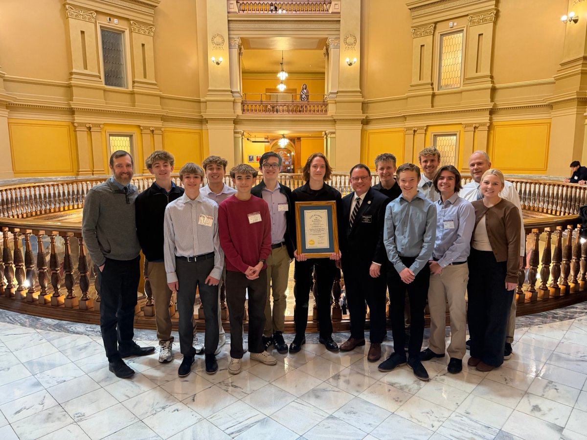 WRHS_AD's tweet photo. Thank You ⁦@SenDietrich⁩ for organizing a special day of recognition at the Capitol for our 2025 State Champion ⁦@RuralXC⁩ &amp; ⁦@RuralSoccer⁩ Teams!! https://t.co/pa86lmYMby