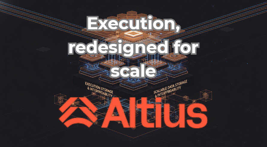 Anmria8's tweet photo. Altius’ architecture isn’t built around a single trick, but around a systemic approach to the execution layer. At its core are three technical principles that together remove the key scalability constraints facing blockchains today.
X-@AltiusLabs 
1/5 #ModularExecution https://t.co/tCBzGdVmjn