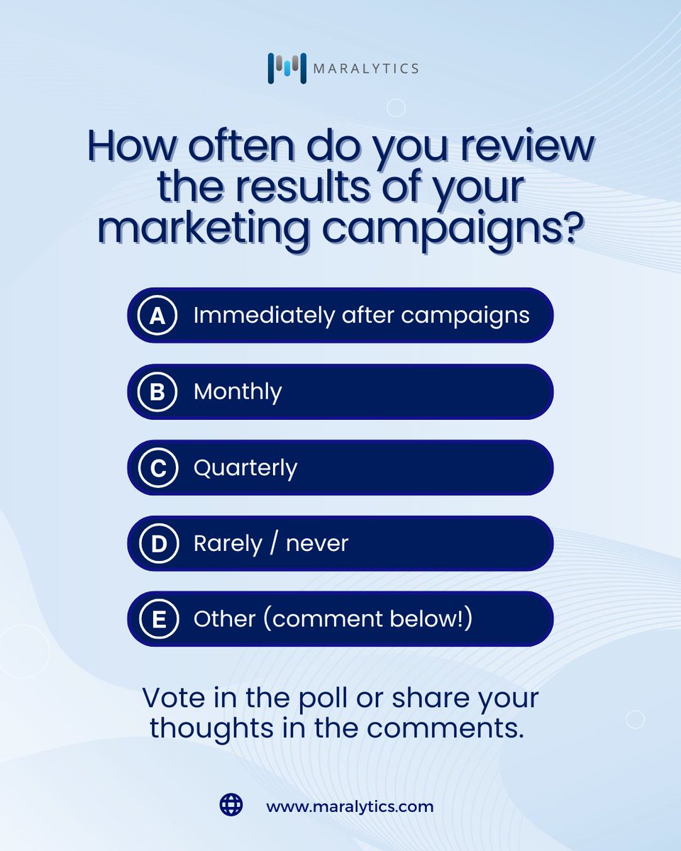 maralyticspro's tweet photo. Engagement, leads, or sales—which guides your marketing budget? Focus on the right outcome for faster, smarter, confident decisions. Vote or share your approach!

#MarketingClarity #OutcomeFirst #SMBMarketing #MarketingROI #BusinessGrowth #SmarterSpend https://t.co/BYrMPO1L64