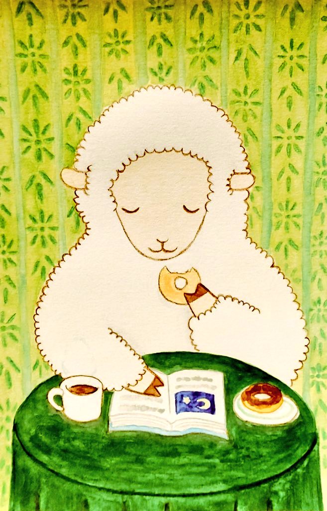 madoromi_atumi's tweet image. 展示期間、あと10日になりました。
早い💦
青葉画荘さんで開催されてる『みんなのアート美術館・ハガキコンテスト』に出品してます🖼️
展示期間は、1/31(土)までです。
よろしくお願いします✨🍩☕📗🐏