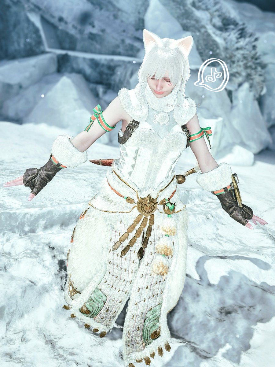 ⠀
わーい雪だあ☃️

#MHWilds #モンハン写真部