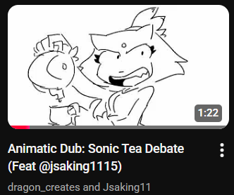 dragon_creates's tweet image. New dub is up on youtube! It's been a while since I've dubbed anything from Sonic but I had this in the wips for a while. Thanks again @Jsaking11 for doing this with me! Original animatic is by @tinypwbble Video link in replies #SonicTheHedgehog #voiceactor #ComicDub
