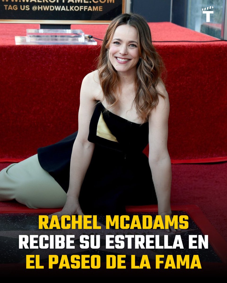 TomatazosCom's tweet image. ¡Enhorabuena! 👏 #RachelMcAddams recibe su estrella en el paseo de la Fama de Hollywood esta tarde. Con una amplia carrera en la industria que incluye películas como #MeanGirls, #CuestionDeTiempo, entre muchas otras.