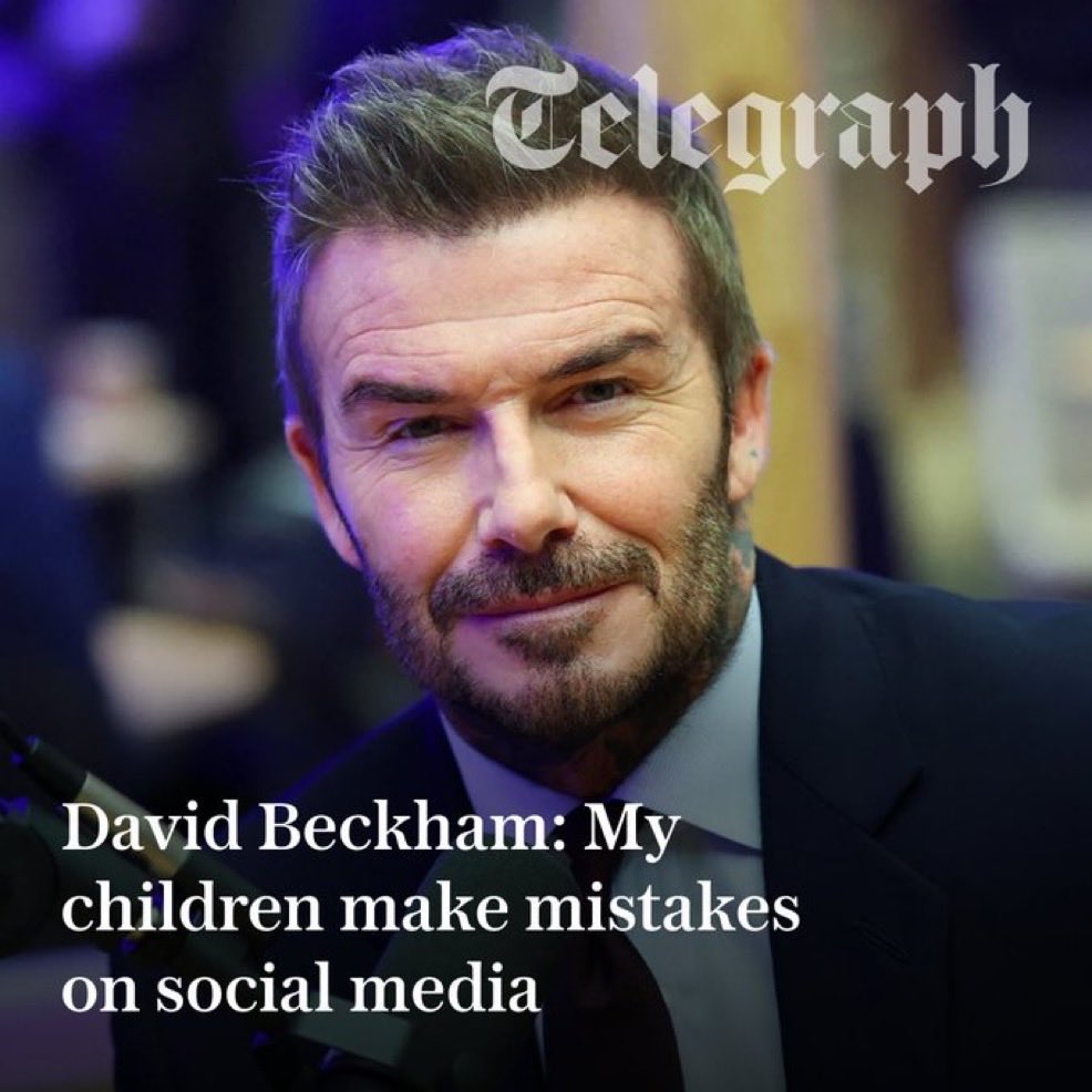I absolutely LOVE the very fatherly clapback that David Beckham gave while addressing his 26-year-old son latest tantrum online.
    He basically said “children make mistakes on social media and need to learn from it”👏🏽
   And this sums up Brooklyn: a “26 year old child” who has