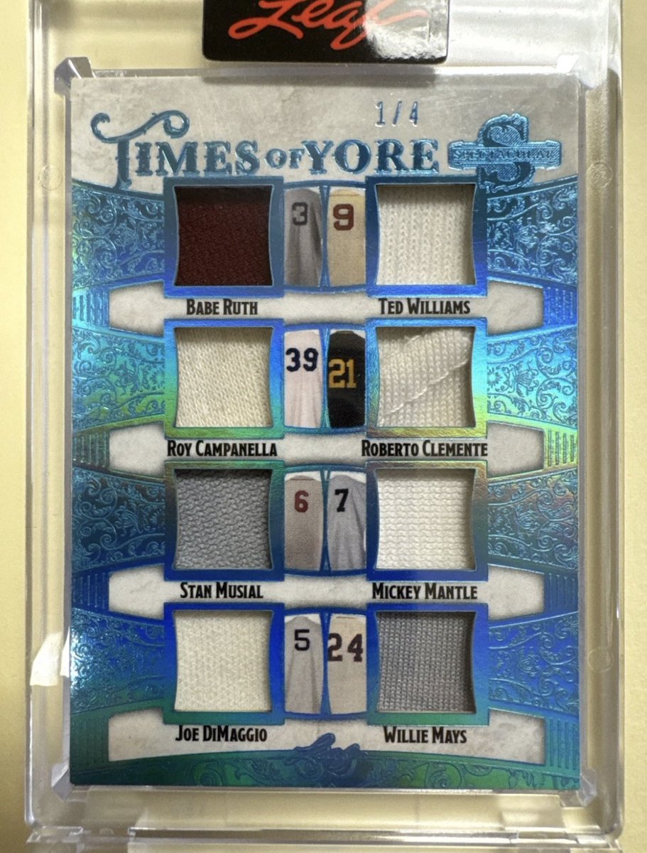 liketocollect64's tweet image. Amazing card @Leaf_Cards  Of all the Ruth jersey swatches I’ve seen, I’ve never seen a brown one. So cool! Will stay in my PC since Ruth jerseys are getting so much harder to come by. @CardPurchaser