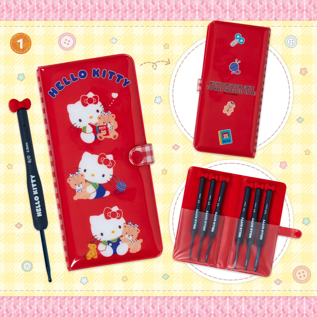 新品　ハローキティ キティ かぎ針セット さんりお手芸部 サンリオ 手芸部 ぱんくま on X: 