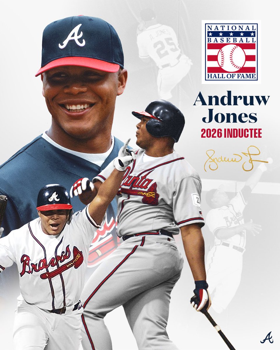 Braves's tweet image. Welcome to Cooperstown, @andruwjones25!
