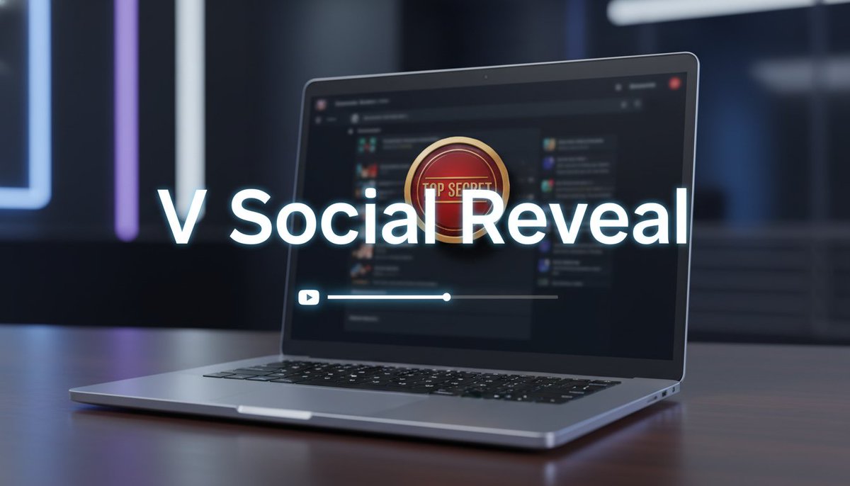 V Social tweet media