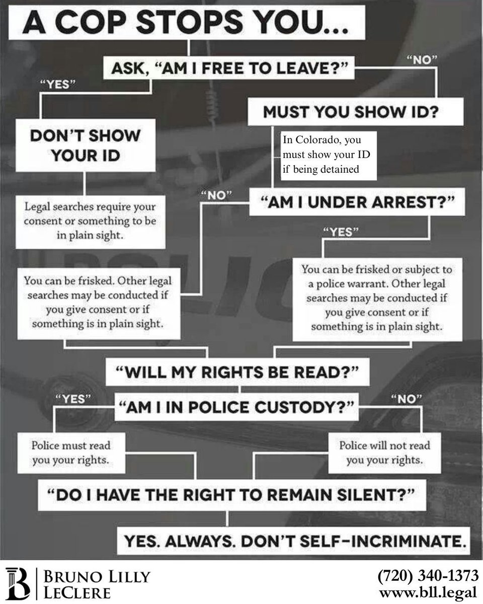 BrunoLillyLegal's tweet photo. Don't 🙅 talk 🗣️ to the cops 👮! Talk to BLL instead at (720) 340-1373 or https://t.co/FzzkHJqfLM.
.
.
.
.
.
.
#BrunoLillyLeClere #BLL #DefenseAttorney #CO #NOCO #VictimRepresentation #Weld #Larimer #felony #misdemeanor #DUI #DV #LawFirm #ContactUs #representation #LawyerUp https://t.co/nnRB6BVAr2