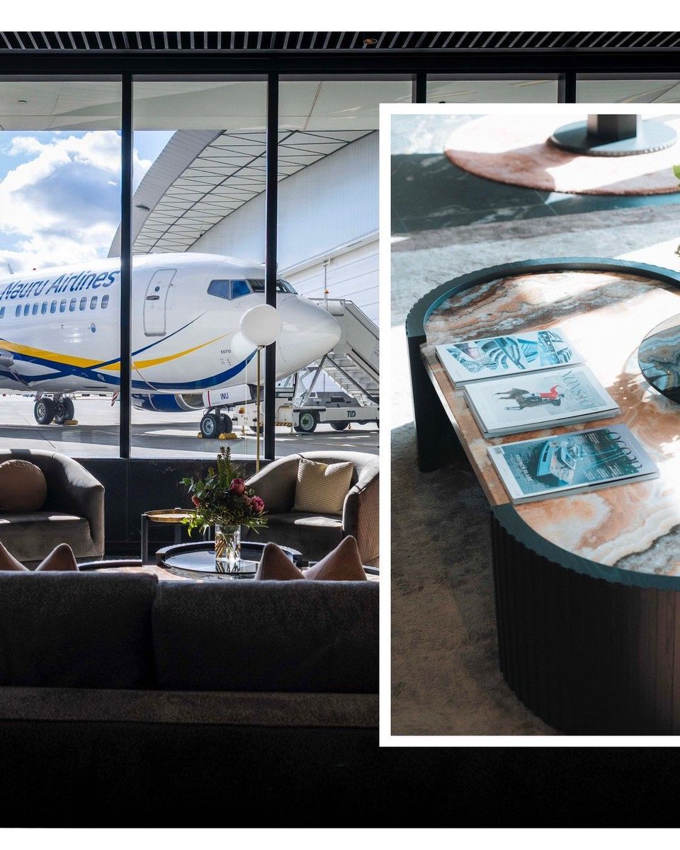 AERgO_Intl's tweet photo. Wheels up from Melbourne! 
What an experience departing from the ultra-luxurious Melbourne Private Jet Terminal. From the plush lounges and elegant decor to the panoramic tarmac views, every detail was pure sophistication.
#AERgO #PrivateJet #NauruAirlines # Air Charters https://t.co/nVG4vXmsLM