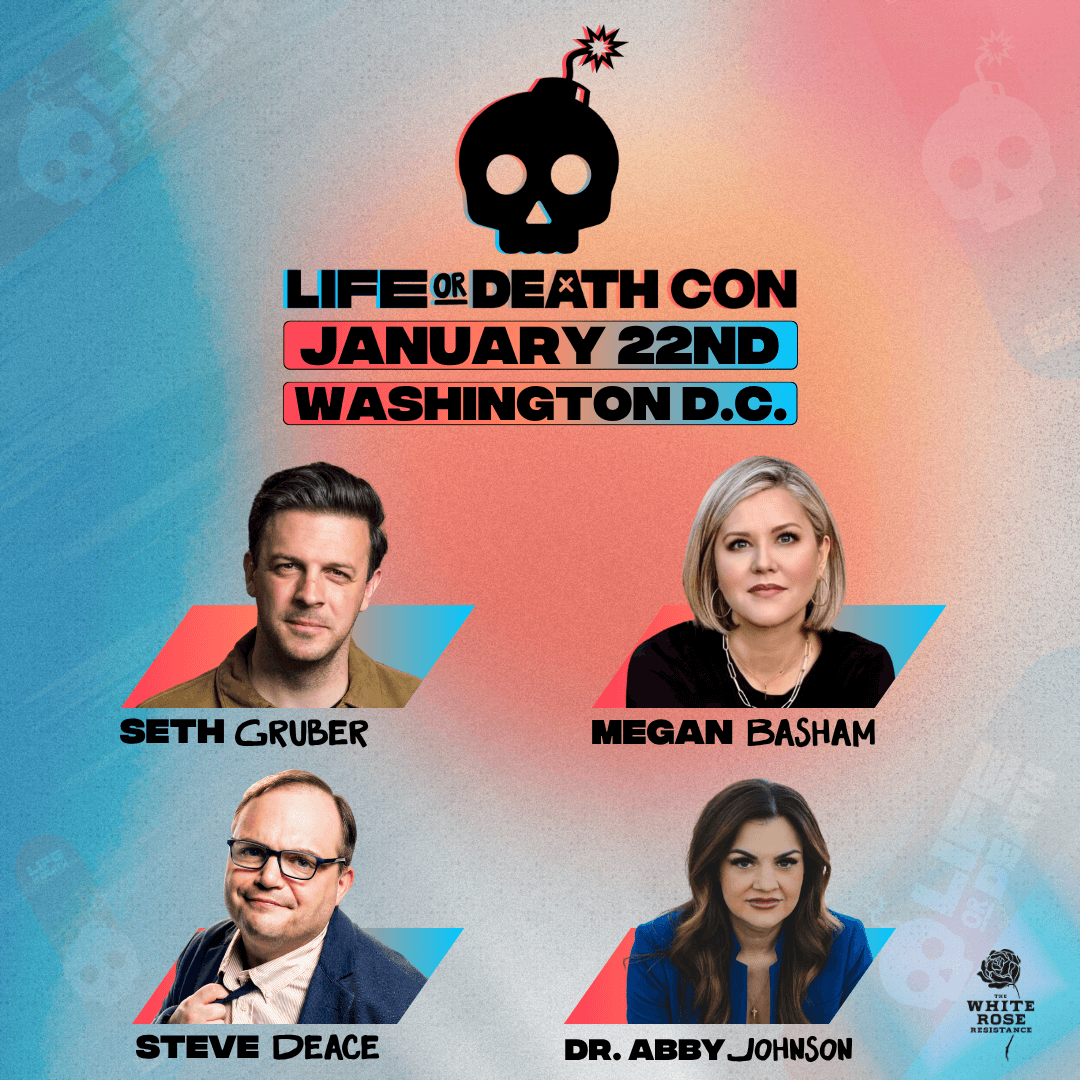 Hey guys, if you're going to be in DC for the March for Life, headlined by <a href="/JDVance/">JD Vance</a>, you still have time to grab tickets to Life or Death Con, where I'll be speaking along with my friends <a href="/sgruber91/">Seth Gruber</a>, <a href="/SteveDeaceShow/">Steve Deace</a>, <a href="/AbbyJohnson/">Dr. Abby Johnson</a> and more! 

It's going to be an inspiring,