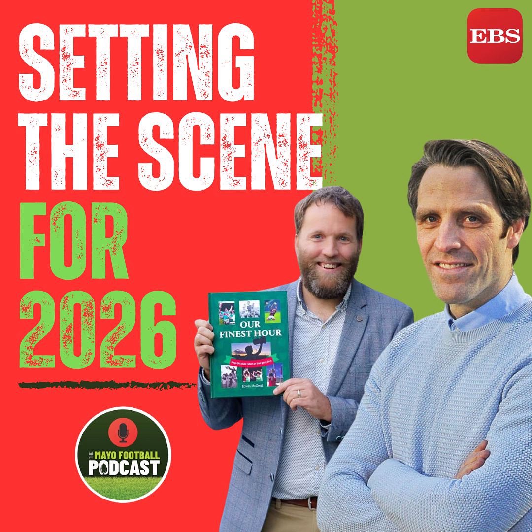 MayoPodcast's tweet image. 🎙️ Billy Joe Padden and Edwin McGreal look ahead to Mayo v Galway and set the scene for the start of the new season 

Topics covered include: 

🏐 What we can expect from Andy Moran’s first league campaign 
🏐 Why the FBD League was a success 
🏐 Why all games v Galway matter…