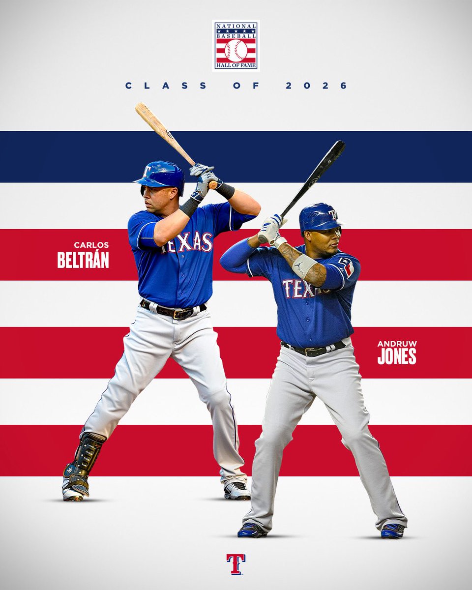 Congratulations to Carlos Beltrán and Andruw Jones on being elected to the <a href="/baseballhall/">National Baseball Hall of Fame and Museum ⚾</a>!
