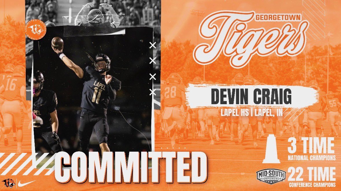1000% COMMITTED!! Thank you to my teammates, coaches, and community <a href="/LapelFootball/">Lapel Football</a> for all of your help and the great experience I was provided the past 4 years. 
LETS GO!! 🐅🐅<a href="/JohnPerin/">John Perin</a> <a href="/CalebCorrill/">Caleb Corrill</a> <a href="/CoachKellerGC/">Dayne Keller</a> <a href="/hunt_Rob/">Rob Hunt</a> <a href="/KyleNeddenriep/">Kyle Neddenriep</a>