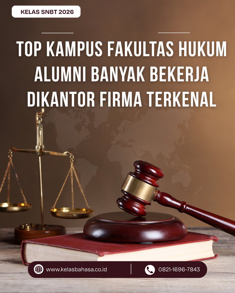 kelassbmptn's tweet image. top kampus Hukum Indonesia

Informasi lebih lanjut perihal SNBT 2026: kelasbahasa.co.id/kelas-reguler-…

Atau teman teman dapat menghubungi admin kami
WA/Call : 0821-1696-7843 Revan

#simakui #smitb #umugm #smupunpad #smuaunair #smuns #smits #smipb #penmabaunj #umundip #smub #snmptnbarat