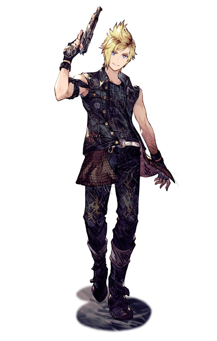TropicalMaku's tweet image. Prompto official art for FFXV fans.