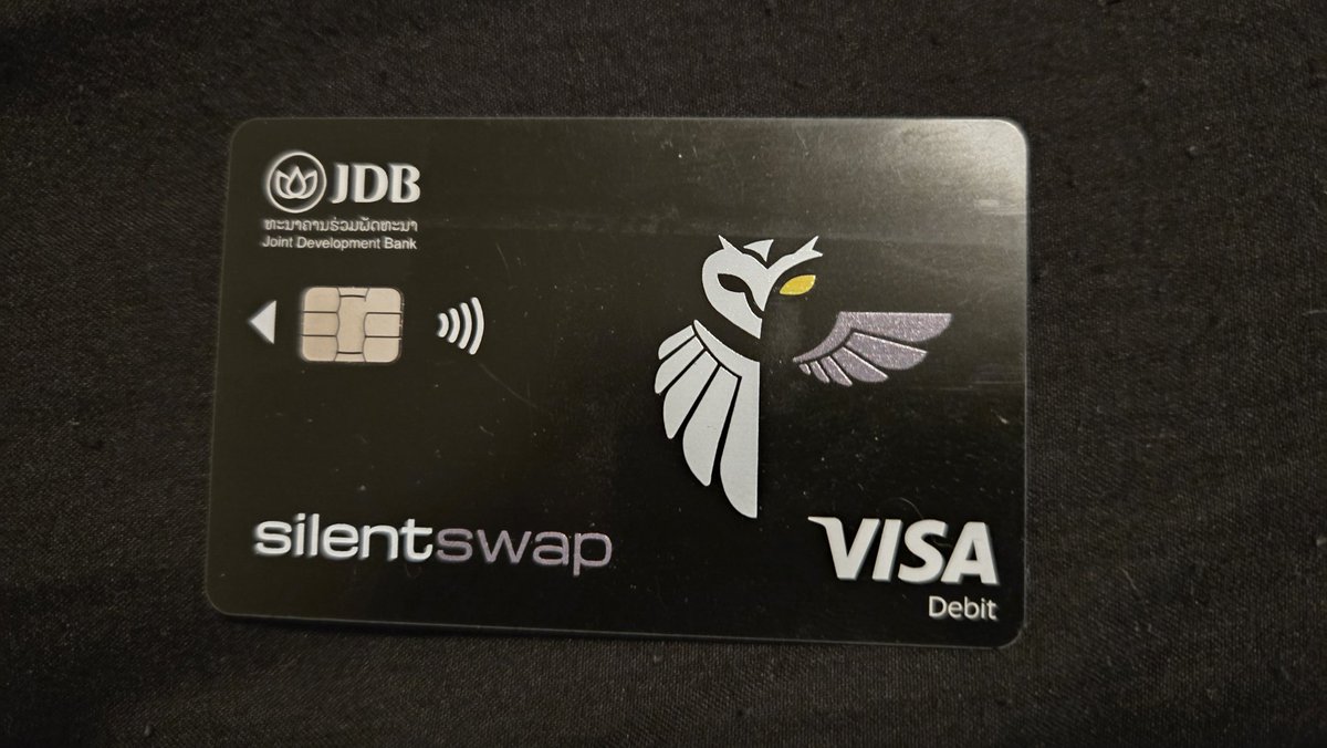 Just got my @SilentSwap branded crypto debit card from @ultimoPay! Tell me  that is not sexy, I dare you haha!