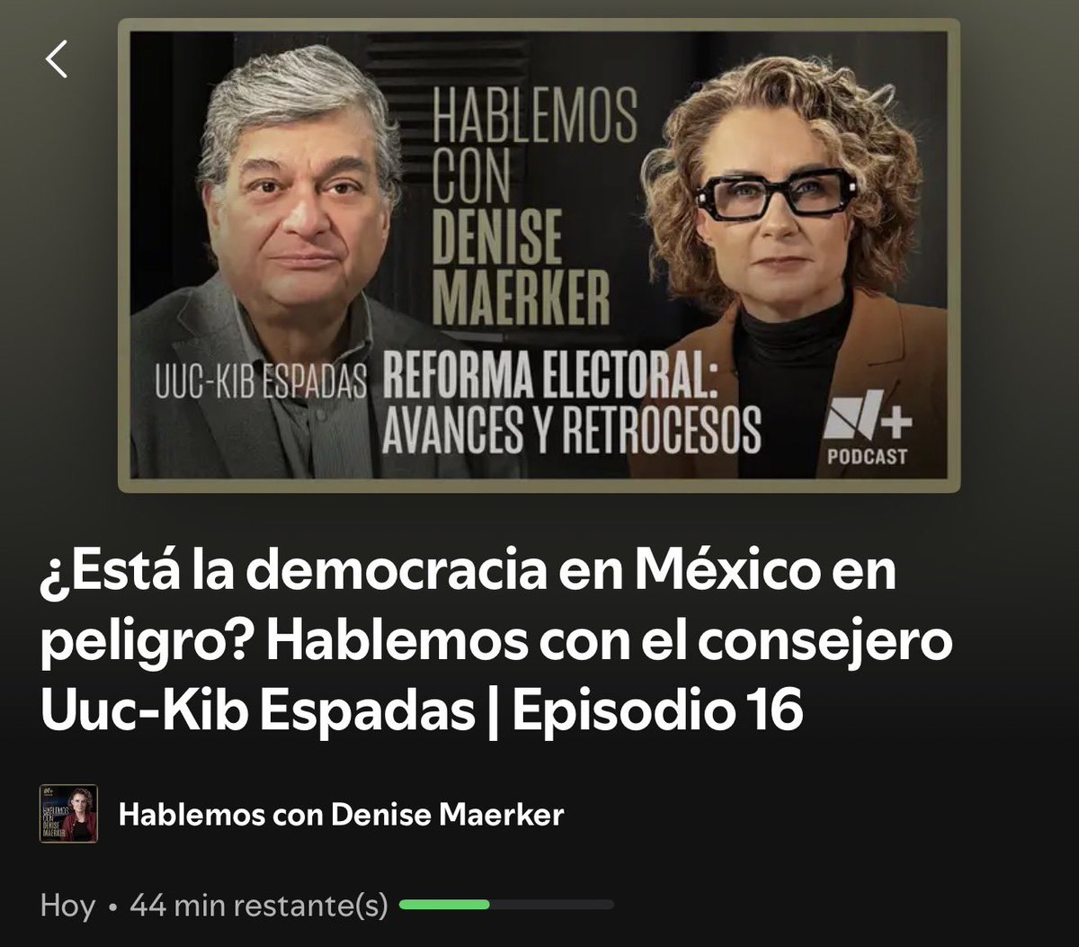 Que GRAN platica y que bueno que el consejero del <a href="/INEMexico/">@INEMexico</a> puso los puntos sobre las i a las preguntas de <a href="/DeniseMaerker/">Denise Maerker</a> bien 👍 por cuidar el tema de los salarios de los funcionarios