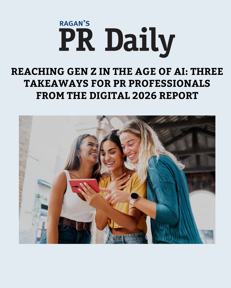 From messaging and platform selection to long-term strategy, we couldn’t agree more with PR Daily’s insights on reaching Gen Z in the age of AI.
prdaily.com/reaching-gen-z…